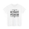 Tee Shirt J’ai deux titres Retraité Pêcheur – T-Shirt Unisexe Humour Cadeau Retraite Passion Pêche Blanc ou Sport Grey