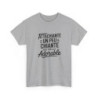 T-shirt Femme Humour Attachiante Un Peu Chiante  Adorable Tee Shirt Drôle Blanc Gris Sport Idée Cadeau Originale