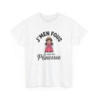 T-shirt Femme Humour J’m’en Fous Je Suis une Princesse – Tee Shirt Drôle Mignon Blanc Gris Sport – Idée Cadeau