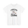 T-shirt Humour J’Peux Pas Je Suis une Licorne – Tee Shirt Adulte Femme Drôle et Mignon Blanc Gris Sport