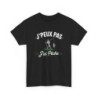 T-shirt Humour Homme “J’Peux Pas J’ai Pêche” Tee Shirt Pêcheur Drôle Noir Idée Cadeau Passion Pêche