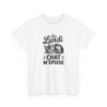 T-shirt Drôle “Les Lundi Chat M’Épuise” – Tee Shirt Humour Chat Fatigué Blanc Gris – Idée Cadeau