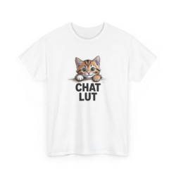 T-shirt Drôle “Chat Lut” –...