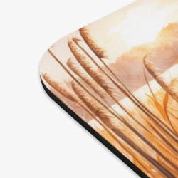 Tapis de souris 22x18 cm – Labrador Chocolat dans Marais Automnal – Illustration Aquarelle – Paysage Nature