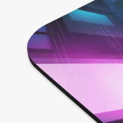 Tapis de souris 22x18 cm – Ville Futuriste Néon – Illustration Cyberpunk Nocturne & Lumières Colorées