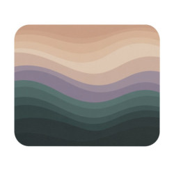 Tapis de souris 22x18 cm – Motif Ondes Abstraites Pastel – Design Moderne & Couleurs Douces – Surface Lisse