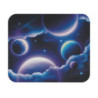Tapis de souris 22x18 cm – Univers Galactique & Planètes – Illustration Spatiale Futuriste Bleue & Violette