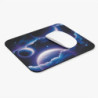 Tapis de souris 22x18 cm – Univers Galactique & Planètes – Illustration Spatiale Futuriste Bleue & Violette