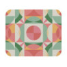 Tapis de souris 22x18 cm – Motif Géométrique Abstrait Multicolore – Design Moderne Rétro & Harmonieux