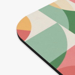 Tapis de souris 22x18 cm – Motif Géométrique Abstrait Multicolore – Design Moderne Rétro & Harmonieux