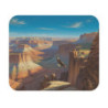 Tapis de souris 22x18 cm – Aigle au-dessus du Canyon – Illustration Nature Sauvage & Liberté – Paysage