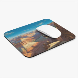 Tapis de souris 22x18 cm – Aigle au-dessus du Canyon – Illustration Nature Sauvage & Liberté – Paysage