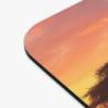 Tapis de souris 22x18 cm – Éléphants dans la Savane au Coucher du Soleil – Scène d’Afrique Majestueuse