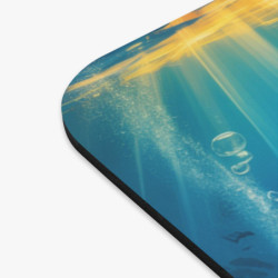 Tapis de souris 22x18 cm – Baleine et Poissons Tropicaux – Monde Sous-Marin Coloré – Océan Lumineux & Coraux Exotiques