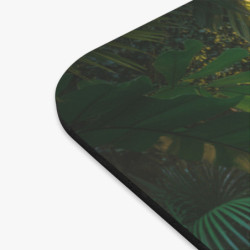 Tapis de souris 22x18 cm – Perroquets de la Jungle & Cascade Tropicale – Couleurs Vives & Nature Luxuriante