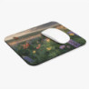 Tapis de souris 22x18 cm – Champ de Fleurs et Papillons – Paysage Printanier Lumineux – Nature