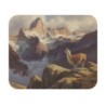 Tapis de souris 22x18 cm – Lama dans les Andes – Montagnes Majestueuses & Paysage Naturel – Ambiance Aventure & Sérénité