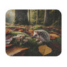 Tapis de souris 22x18 cm – Hérisson dans la Forêt d’Automne – Champignons & Feuilles Dorées