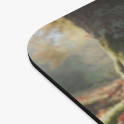 Tapis de souris 22x18 cm – Hérisson dans la Forêt d’Automne – Champignons & Feuilles Dorées