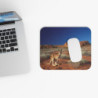 Tapis de souris 22x18 cm – Kangourou dans le Désert Australien – Paysage Sauvage & Ciel Bleu Profond