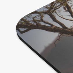 Tapis de souris 22x18 cm – Autruche dans la Savane – Ambiance Désert Africain & Lumière Dorée – Nature Sauvage