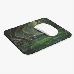 Tapis de souris 22x18 cm – Crocodile dans la Mangrove – Jungle Tropicale Mystérieuse – Nature Sauvage & Aventurière