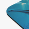 Tapis de souris 22x18 cm – Raie Manta & Récif Corallien – Océan Tropical Lumineux – Vie Marine Colorée – Surface Lisse