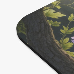 Tapis de souris 22x18 cm – Libellule & Étang Enchanté – Lumière du Soleil & Fleurs Sauvages – Nature Poétique