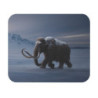 Tapis de souris 22x18 cm – Mammouth Laineux dans la Neige – Monde Glaciaire & Préhistoire