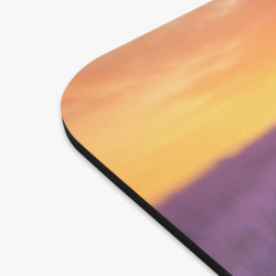 Tapis de souris 22x18 cm – Champ de Lavande & Papillon – Sérénité de Provence – Surface Lisse & Base Antidérapante