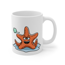 Tasse Humour Étoile de Mer Rigolote – Mug Cartoon Marin 325ml Cadeau Drôle Original