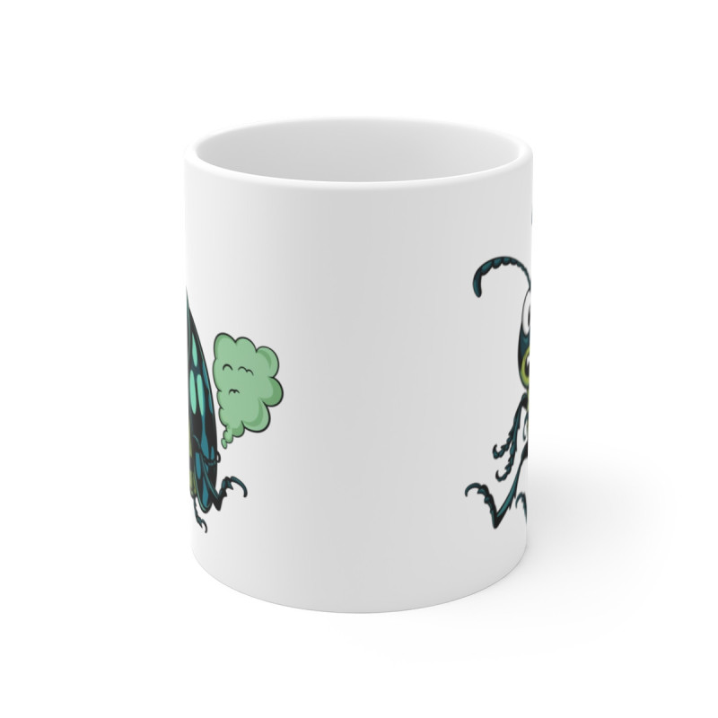Tasse Insecte qui Pète – Mug Scarabée Cartoon Drôle 325ml Cadeau Humour Original