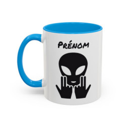 Teecustom Mug Alien Personnalisé avec Prénom – Extraterrestre Humour Signe JUL – Mug Céramique Couleurs au Choix