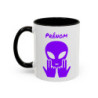 Teecustom Mug Alien Violet Personnalisé avec Prénom – Extraterrestre Humour Signe JUL – Mug Céramique Couleurs au Choix