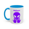 Teecustom Mug Alien Violet Personnalisé avec Prénom – Extraterrestre Humour Signe JUL – Mug Céramique Couleurs au Choix