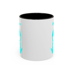 Teecustom Mug Alien Bleu Clair Personnalisé avec Prénom – Extraterrestre Humour Signe JUL – Mug Céramique Couleurs au Choix