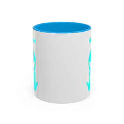 Teecustom Mug Alien Bleu Clair Personnalisé avec Prénom – Extraterrestre Humour Signe JUL – Mug Céramique Couleurs au Choix