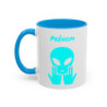 Teecustom Mug Alien Bleu Clair Personnalisé avec Prénom – Extraterrestre Humour Signe JUL – Mug Céramique Couleurs au Choix