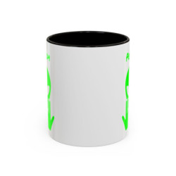 Teecustom Mug Alien Vert Personnalisé avec Prénom – Extraterrestre Humour Signe JUL – Mug Céramique Couleurs au Choix