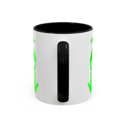 Teecustom Mug Alien Vert Personnalisé avec Prénom – Extraterrestre Humour Signe JUL – Mug Céramique Couleurs au Choix