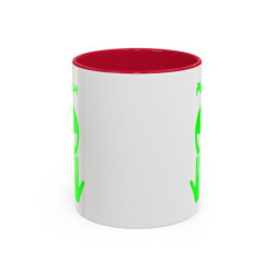 Teecustom Mug Alien Vert Personnalisé avec Prénom – Extraterrestre Humour Signe JUL – Mug Céramique Couleurs au Choix