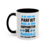 Teecustom Mug Marseille Football – Je Ne Suis Pas Mais Je Suis Marseille – Tasse Supporter OM Noir ou Bleu Clair