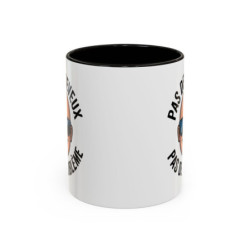 Teecustom Mug Humour Chauve – Pas de Cheveux Pas de Problème – Tasse Drôle Homme Design Cartoon