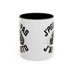 Teecustom Mug Moto Humour – J’Peux Pas J’Ai Moto – Tasse Motard Design Sport