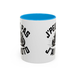 Teecustom Mug Moto Humour – J’Peux Pas J’Ai Moto – Tasse Motard Design Sport