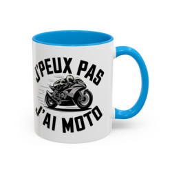 Teecustom Mug Moto Humour – J’Peux Pas J’Ai Moto – Tasse Motard Design Sport