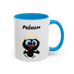 Teecustom Mug Cartoon Personnalisé avec Prénom – Calimero – Tasse Mignonne Originale