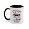 Teecustom Mug Pompier Humour – J’Peux Pas La Caserne M’Attend – Tasse Sapeur-Pompier Design Casque
