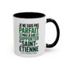 Teecustom Mug AS Saint-Étienne – Je Ne Suis Pas Parfait Mais Supporter – Tasse Football Humour