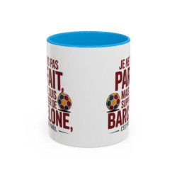 Teecustom Mug FC Barcelone – Je Ne Suis Pas Parfait Mais Supporter – Tasse Football Humour